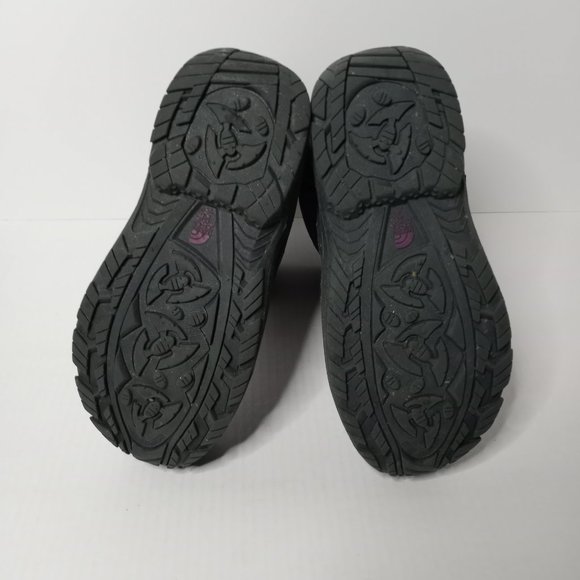 The North Face Alpenglow Waterproof Insulated Fuscha/Gray Snow Boots Girls 5 - Picture 11 of 12